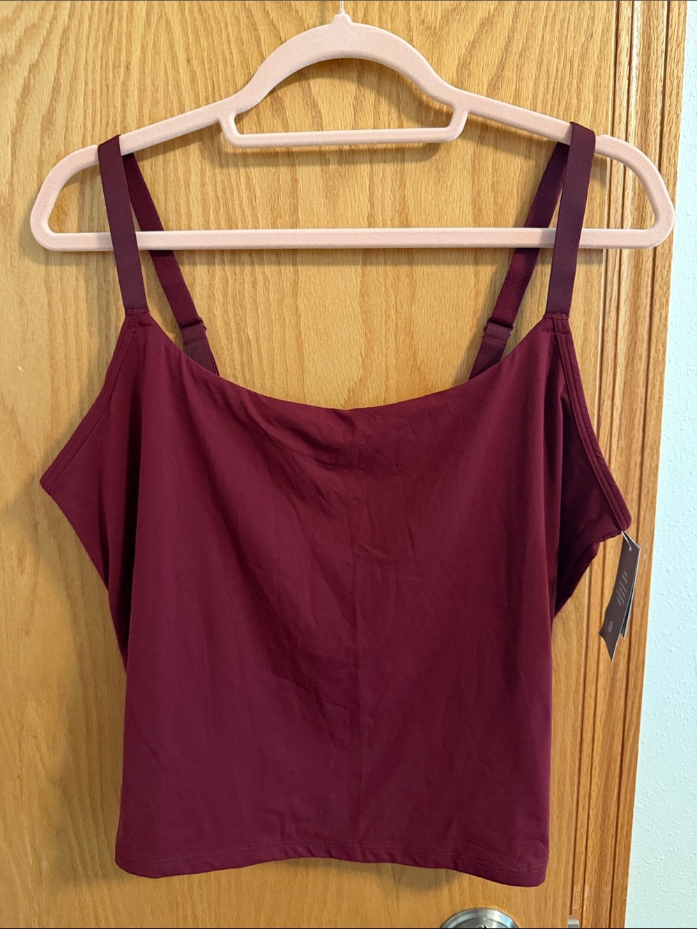🫶🏼5 for $45!!🫶🏼Auden Adjustable-Strap Cami in Deep Wine